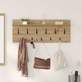 Wall-Mounted Coat Rack with Shelf Artisan Oak 100 x 40 x 12 cm 874450