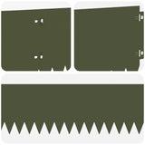 Lawn Edging 30 pcs 103 x 20 cm Steel Olive Green 8008480