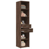 Highboard Brown Oak 40x42.5x185 cm Engineered Wood 3281447