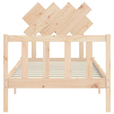 Bed Frame without Mattress Single Solid Wood Pine 3193431