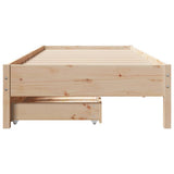 Bed Frame without Mattress 75x190 cm Small Single Solid Wood Pine 3301734