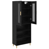 Highboard Black Oak 69.5 x 34 x 180 cm 3416148