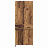 Highboard with Drawer 2 pcs Old Wood Engineered Wood and Glass 3415750