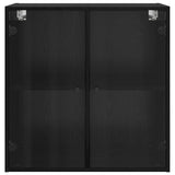 Wall Cabinet Black Oak 68 x 37 x 68.5 cm Engineered Wood 882912