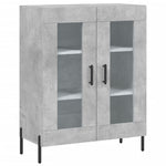 Highboard Concrete Grey 69.5x34x180 cm Engineered Wood 3189329