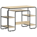 Desk with Storage Sonoma Oak 113.5 x 52 x 75.5 cm 8008033