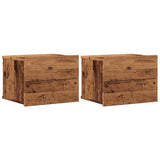 Wall-mounted Bedside Cabinets 2 pcs Old Wood 40x32x30 cm 855945