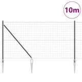 Welded Wire Fence with Spikes 10 x 1.4 m 3350706