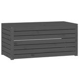 4 Piece Garden Box Set Grey Solid Wood Pine 3154668
