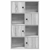 Bookcase Grey Sonoma 60x24x101.5 cm Engineered Wood 860396