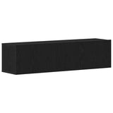 TV Cabinet Black Oak 120x30x30.5 cm Engineered Wood 862011
