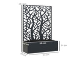 Garden Bed with Privacy Screen, Wall Mounted or Freestanding Raised Planter for Climbing Plants, T3398P325282