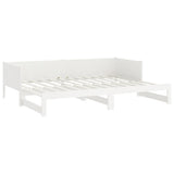 Pull-out Day Bed without Mattress White 2x cm 820258