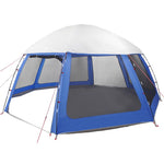 ZNTS Pool Tent with Removable Fly & Mesh Walls Azure Blue 510x510 cm 4100634