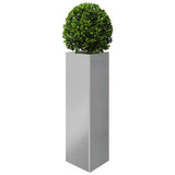 Garden Planter Triangular 30x26x75 cm Galvanized Steel 851153
