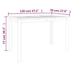 Garden Dining Set Teak Solid Teak Wood 5 Piece Set Durable 3157148
