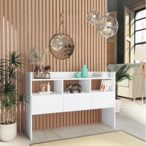 ZNTS Sideboard White 105x30x70 cm Engineered Wood 808377