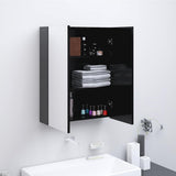 Bathroom Mirror Cabinet 60x15x75 cm MDF Anthracite 331529