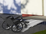 Textured Aluminum Folding Wheelchair Ramp, 183 x 72 cm Portable Threshold Ramp, for Scooter Steps T3398P328087