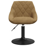 Swivel Dining Chairs 2 pcs Faux leather Brown 46 x 44 x 77.5 cm 335325