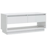 ZNTS TV Cabinet High Gloss White 102x41x44 cm Engineered Wood 809491