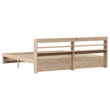 Bed Frame with Headboard without Mattress 180x200 cm Super King 3306742