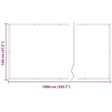 Balcony Screen Anthracite 120x1000 cm 100% Polyester Oxford 4000062