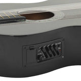 12 Piece Western Guitar Set with Equalizer and 6 Strings Black 70139