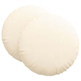 Seat Cushions 2 pcs Cream 80 cm Corduroy Fabric 42014262