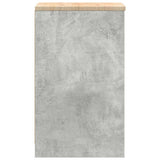 Garage Storage Cabinet Concrete Grey 40x51x85 cm Solid Wood Pine 860538