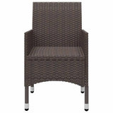 Garden Dining Set Brown, Cream White 3095861