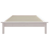 820527 Bed Frame without Mattress White 90x200 cm Solid Wood