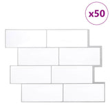 Decorative Stickers 20 pcs White Grey 29 x 21 cm 42046133