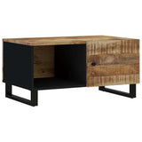 Coffee Table 80x50x40 cm Solid Wood Mango&Engineered Wood 350632