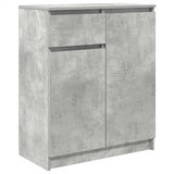 Sideboard with Drawer Concrete Grey 71x35x84 cm Engineered Wood 861592