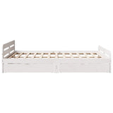 Bed frame without Mattress White 160x200 cm Solid Wood Pine 3309033