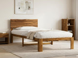 Single Bed Frame with Headboard ROSTOCK Natural 80 x 200 cm 903327