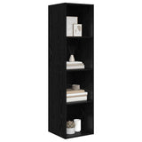 TV Cabinet Set Black Oak 37 x 37 x 142.5 cm Engineered Wood 875086