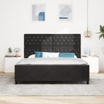 ZNTS Bed Frame Black 180x200 cm Velvet 3344893