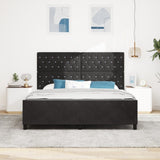 ZNTS Bed Frame Black 180x200 cm Velvet 3344893
