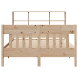 Bed Frame without Mattress 120x200 cm Solid Wood Pine 3323224