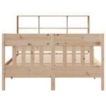 ZNTS Bed Frame without Mattress 120x200 cm Solid Wood Pine 3323224