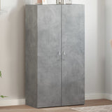 File Cabinet Concrete Grey 60x32x115 cm Engineered Wood 840775