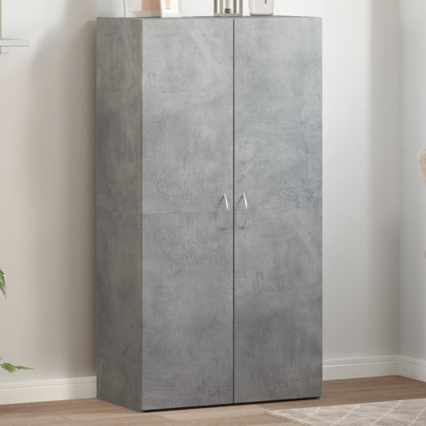 ZNTS File Cabinet Concrete Grey 60x32x115 cm Engineered Wood 840775