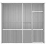 Bird Cage Grey 215x78x200 cm Galvanised Steel 172345