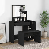 Dressing Table Set Black 86.5x35x136 cm 3114148