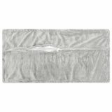 Cushion Cover 12 pcs HOUTEN Light Grey 40 x 80 cm Flannel 918423