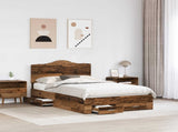 Bed Frame with Headboard Old Wood 120 x 200 cm Engineered Wood 3413628
