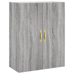 Highboard Grey Sonoma 69.5x34x180 cm Engineered Wood 3195889