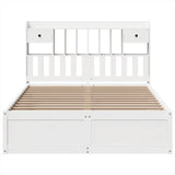 Bed Frame without Mattress White 140x190 cm Solid Wood Pine 3323507
